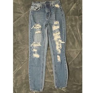 GOGO Mom, Ripped Denim Jeans - size 0